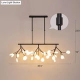 Minimalistic Acrylic Twig Ceiling Pendant Light - Island Lighting Ideas For Dining Room
