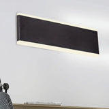 Minimalistic Black Rectangle Led Aluminum Wall Light Fixture For Dining Room - Sizes: 4.5/7 Dia /