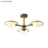 Minimalistic Circle Pendant Chandelier With 3 Lights For Dining Room
