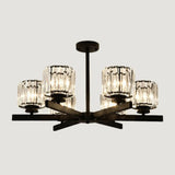 Minimalistic Crystal Ceiling Lamp For Living Room 6 / Black