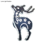Minimalistic Led Bedroom Wall Sconce With Deer Crystal Shade - Warm/White Light Options