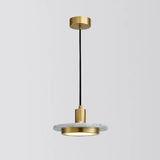 Minimalistic Marble Pendant Ceiling Light For Shaded Dining Room With 1 Head White / Saucer