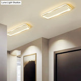 Minimalistic Rectangular Led Flush Ceiling Light Fixture