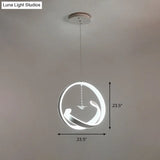 Minimalistic Twist Hanging Led Chandelier Pendant Light - Simple Style Acrylic Warm/White