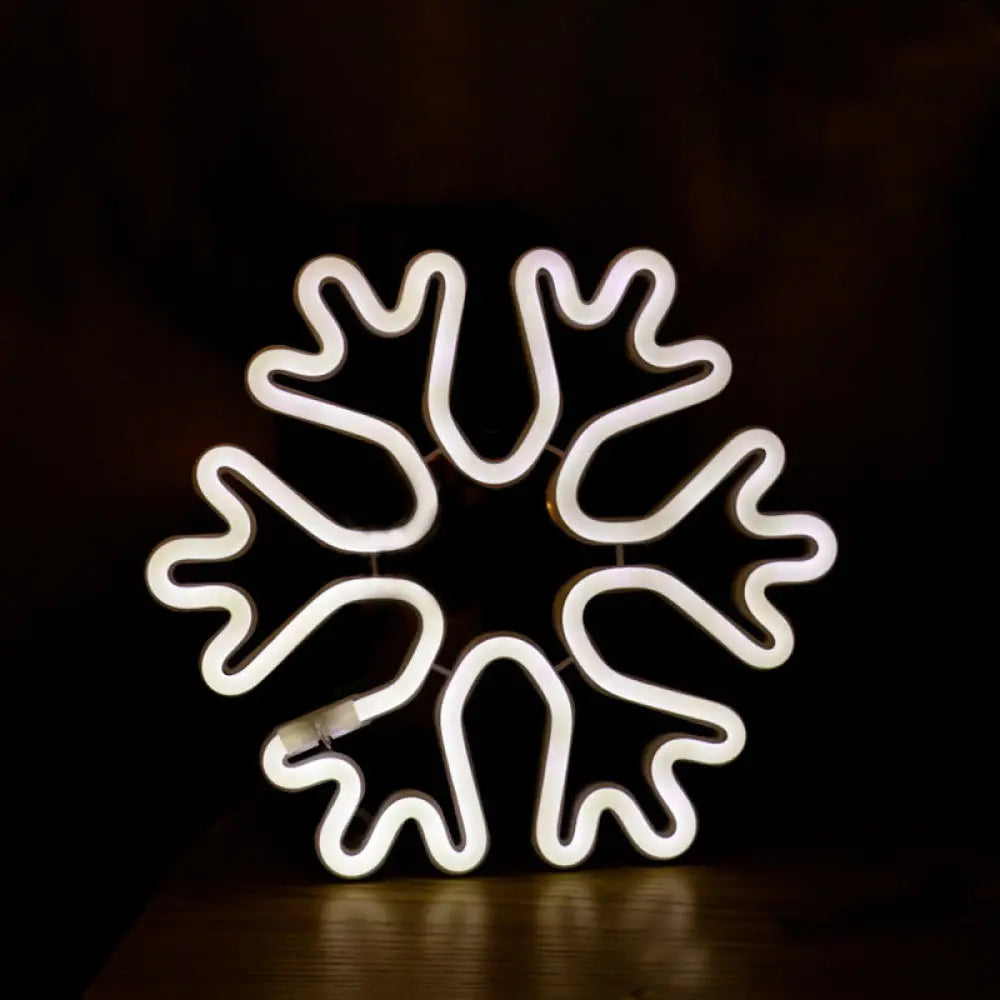 Minimalistic Usb Led Night Lamp With Plastic Animation Framework For Modern Wall Lighting White / H
