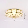 Minimalistic White Glass Flush Mount Ceiling Light Fixture 3 /