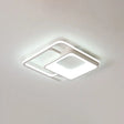 Minimalistic White Led Flush Mount Ceiling Lamp For Bedrooms / 16’
