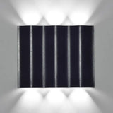 Modern 1/2/3-Light Black Porch Wall Sconce With Wavy Metal Shade And Warm/White Lighting 3 / White