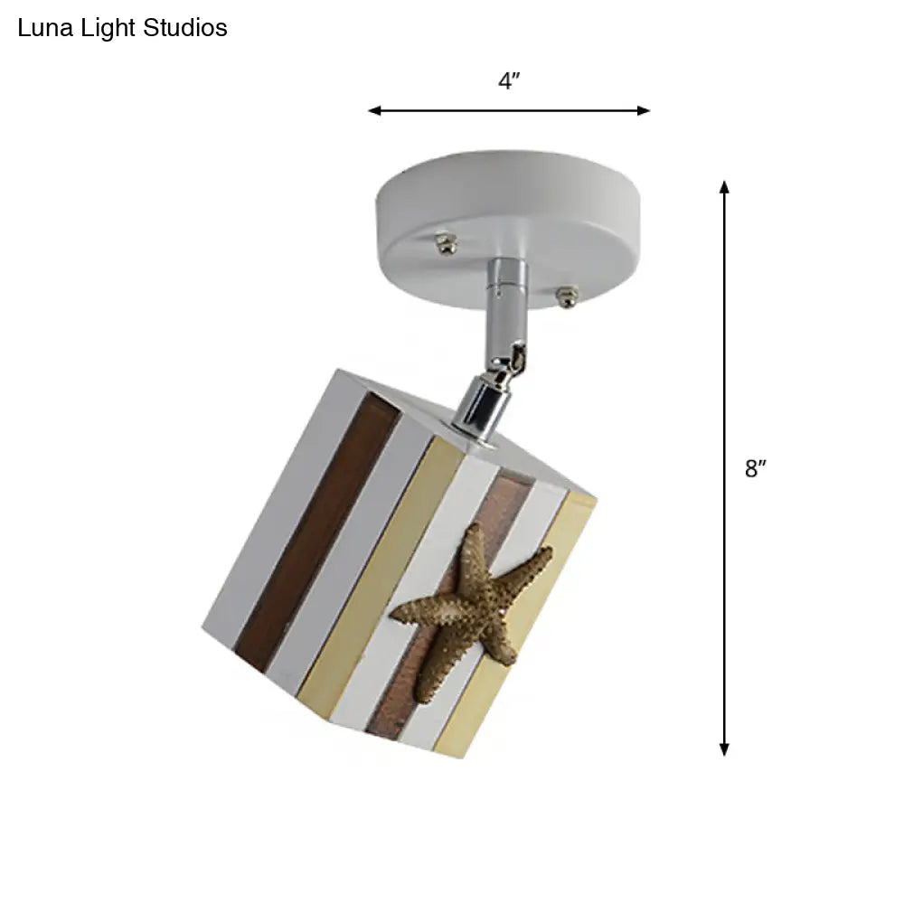 Modern 1 - Light Resin Starfish Ceiling Light Decoration