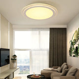 Modern 2 Tier Round Ceiling Flush Mount Light - 12.5’/16.5’/20.5’ Dia Acrylic Led Warm/White