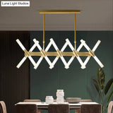 Modern 20-Light Acrylic Ceiling Lamp For Dining Room Or Kitchen Island