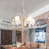 Modern 3/4/5-Light Cone Resin Chandelier Ceiling Lamp - White | Living Room Fixture 5 /