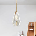 Modern 4.5’/9’/12’ Wide Glass Shade Hanging Pendant Light With Brass Lamp Socket - Perfect
