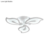 Modern Acrylic Bauhinia Flush Ceiling Light With Led 3/5/9-Light Fixture In Warm/White/Natural