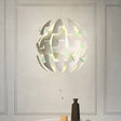 Modern Acrylic Blossom Ceiling Pendant Light With Pull Chain - White Finish