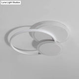 Modern Acrylic Circle Flush Mount Ceiling Light For Bedroom