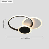 Modern Acrylic Circle Flush Mount Ceiling Light For Bedroom