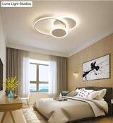 Modern Acrylic Circle Flush Mount Ceiling Light For Bedroom