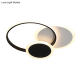 Modern Acrylic Circle Flush Mount Ceiling Light For Bedroom