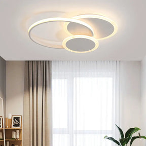 Modern Acrylic Circle Flush Mount Ceiling Light For Bedroom White / 16.5 Round