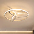 Modern Acrylic Circular Flush Light: 18’/21.5’ Wide Led Bedroom Ceiling Mount Lamp In