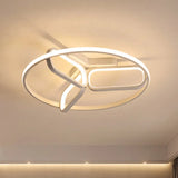 Modern Acrylic Circular Flush Light: 18’/21.5’ Wide Led Bedroom Ceiling Mount Lamp In