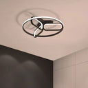 Modern Acrylic Circular Flush Light: 18’/21.5’ Wide Led Bedroom Ceiling Mount Lamp In