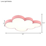 Modern Acrylic Cloud Ceiling Flush Mount Light For Kids Classroom And Bedroom