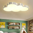 Modern Acrylic Cloud Ceiling Light For Adult Bedroom In White / Warm