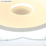 Modern Acrylic Flower Shape Ceiling Lamp In White - Perfect For Child’s Bedroom