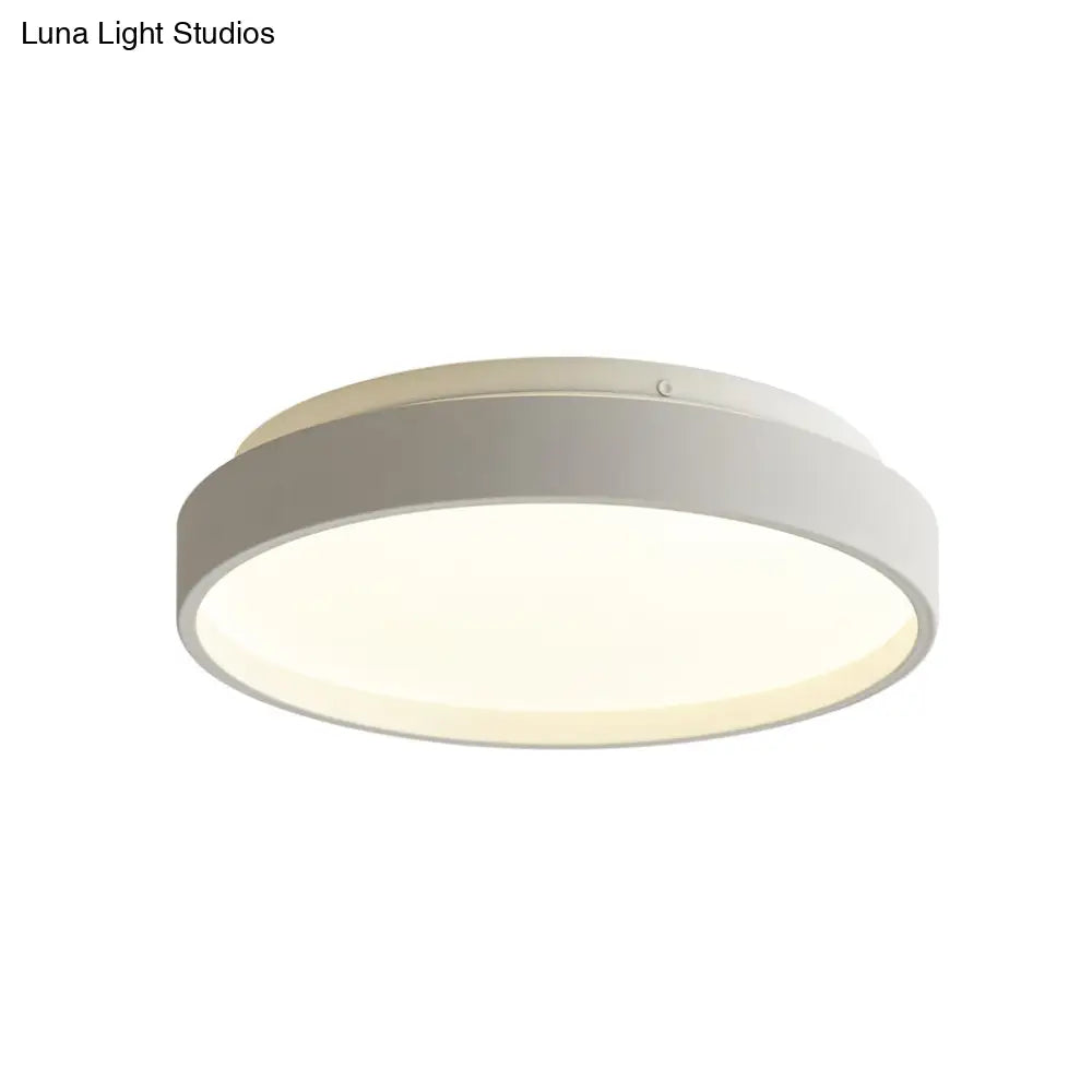 Modern Acrylic Flush Mount Ceiling Light - 12’/18’ Round Coffee Bronze/Gold/White Indoor Use