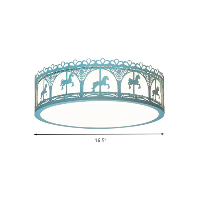 Modern Acrylic Flush Mount Ceiling Light: Perfect For Kids Bedroom