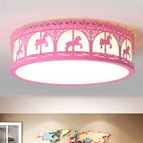 Modern Acrylic Flush Mount Ceiling Light: Perfect For Kid’s Bedroom Pink / 16.5’ Warm