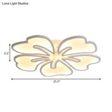 Modern Acrylic Flush Mount Flower Ceiling Lamp Available In 3/4/5-Light Options Warm/White/Natural
