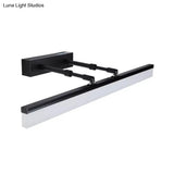 Modern Acrylic Led Bar Light In Warm/White - 23.5/27.5 Straight Wall Mount