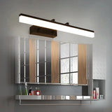 Modern Acrylic Led Bar Light In Warm/White - 23.5/27.5 Straight Wall Mount Black / 23.5 White
