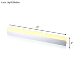 Modern Acrylic Led Bathroom Vanity Mirror Light With Reflector - 31.5/39/47 Wide