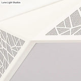 Modern Acrylic Led Ceiling Lamp | Slim Panel Pentagon Flush Mount Child Bedroom