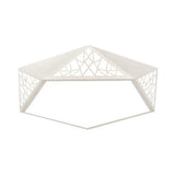 Modern Acrylic Led Ceiling Lamp | Slim Panel Pentagon Flush Mount Child Bedroom