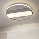 Modern Acrylic Led Ceiling Light For Stairway - Rectangle Flush Mount In Black Or White 16-24’
