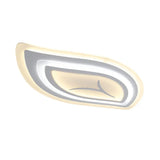 Modern Acrylic Led Ceiling Light With Stepless Dimming In Warm Or White - 21.5/25.5/33.5 Wide