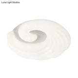 Modern Acrylic Led Flush Light Fixture In Grey/White/Blue - Cloud Design