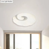 Modern Acrylic Led Flush Light Fixture In Grey/White/Blue - Cloud Design