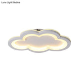 Modern Acrylic Led Flush Mount Cloud Ceiling Light For Play Room