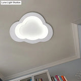 Modern Acrylic Led Flush Mount Cloud Ceiling Light For Play Room
