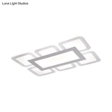 Modern Acrylic Led Flushmount Light In White - Available Various Sizes