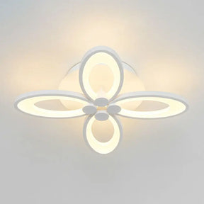 Modern Acrylic Led Semi Flush Mount Ceiling Light - Ideal For Living Room 4 / White