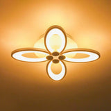 Modern Acrylic Led Semi Flush Mount Ceiling Light - Ideal For Living Room 4 / White Warm