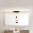 Modern Acrylic Linear Vanity Wall Sconce - Led Lighting Fixture In Black With Warm/White Light /