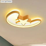 Modern Acrylic Moon And Star Ceiling Light - Stylish Living Room Flush Mount
